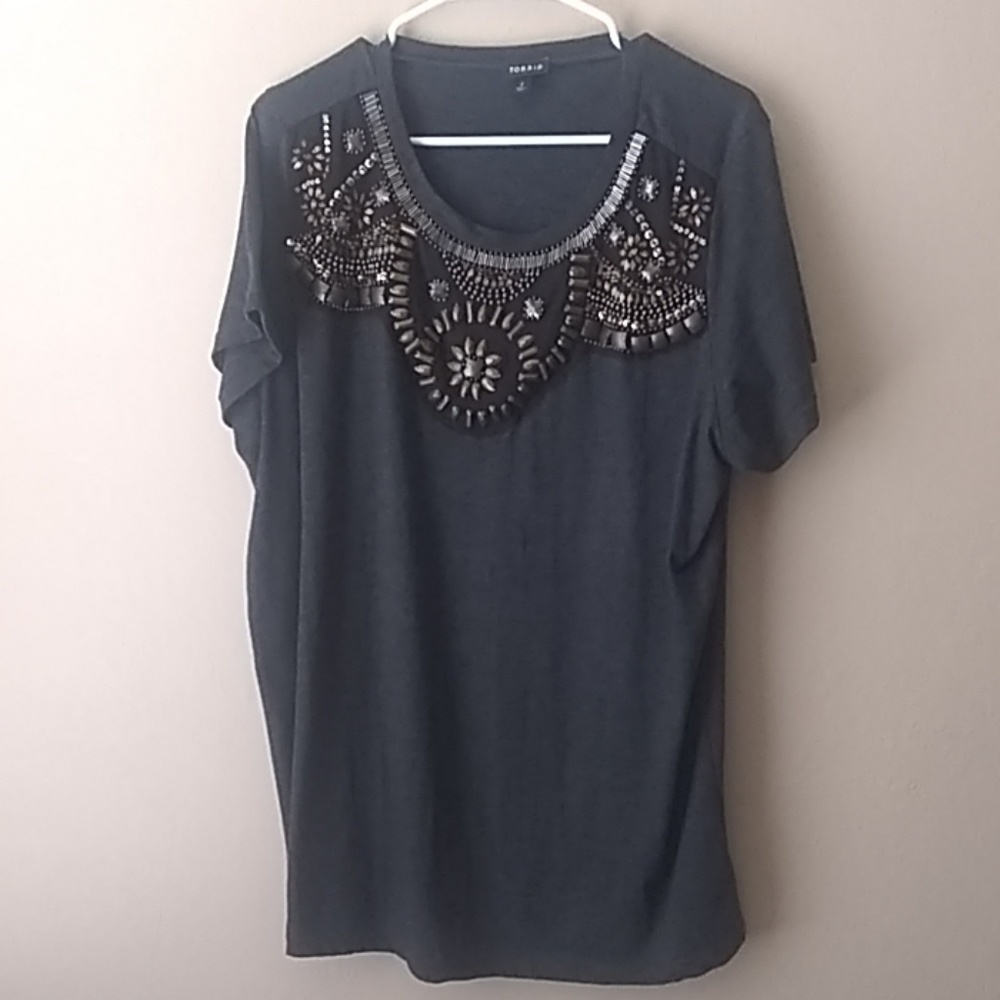 Torrid Embellished Top 2x